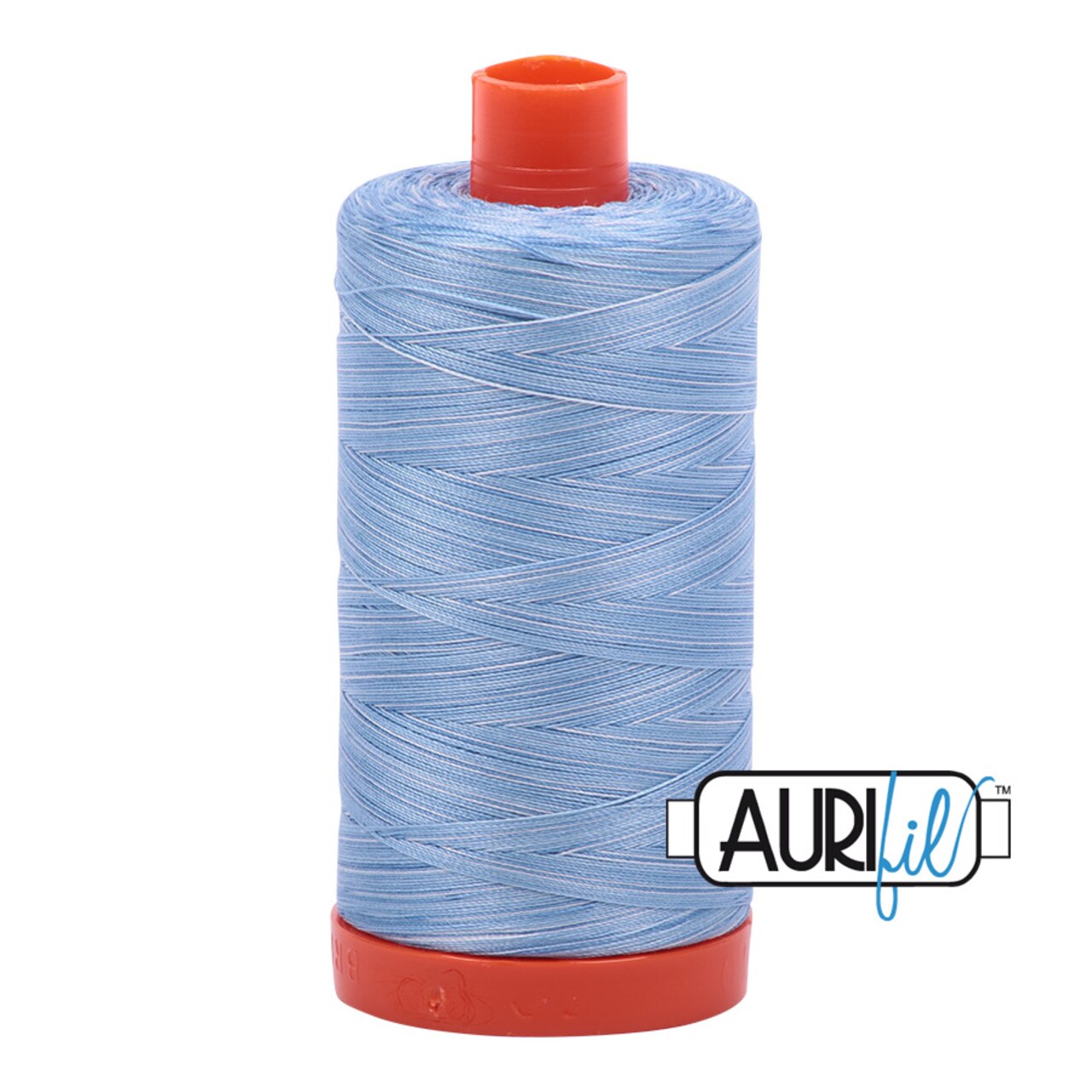 Stone Washed Denim - Variegated (3770) | 50wt Large Spool (1300M / 1422Y) | Aurifil Thread